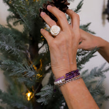 Cargar imagen en el visor de la galería, Pulsera Perla Amatista plata 950