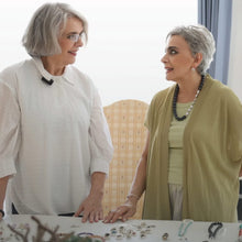 Cargar imagen en el visor de la galería, Collar Perla Morada y Perla Gris plana plata 950