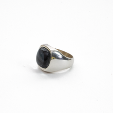 Cargar imagen en el visor de la galería, Anillo Signet Hematita plata 950