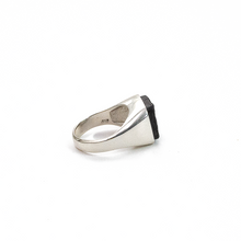 Cargar imagen en el visor de la galería, Anillo Signet Pirita en Pizarra, plata 950