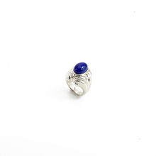 Cargar imagen en el visor de la galería, Anillo Fina 2 Lapislázuli plata 950