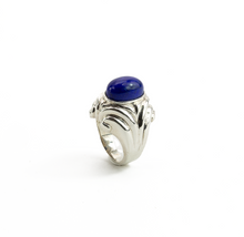 Cargar imagen en el visor de la galería, Anillo Fina 2 Lapislázuli plata 950