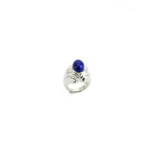 Cargar imagen en el visor de la galería, Anillo Fina 2 Lapislázuli plata 950