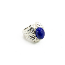 Cargar imagen en el visor de la galería, Anillo Fina 2 Lapislázuli plata 950