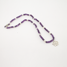Cargar imagen en el visor de la galería, Collar Amatista Mandala plata 950