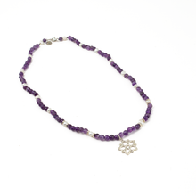 Cargar imagen en el visor de la galería, Collar Amatista Mandala plata 950