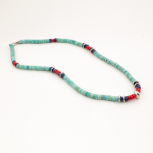 Cargar imagen en el visor de la galería, Collar Estilo Santa Fe Amazonita Azul plata 950