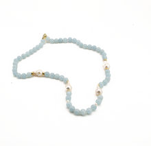 Cargar imagen en el visor de la galería, Collar Aguamarina plata 950