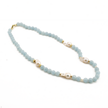 Cargar imagen en el visor de la galería, Collar Aguamarina plata 950