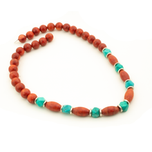 Cargar imagen en el visor de la galería, Collar Coral Esponja plata 950