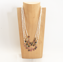 Cargar imagen en el visor de la galería, Collar Perla menuda con Turmalina, plata 950