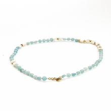 Cargar imagen en el visor de la galería, Collar Jade azul plata 950