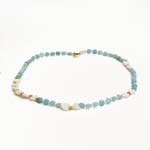 Cargar imagen en el visor de la galería, Collar Jade azul plata 950
