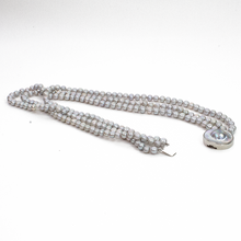 Cargar imagen en el visor de la galería, Collar 3 hilos Perla gris Niko, plata 950
