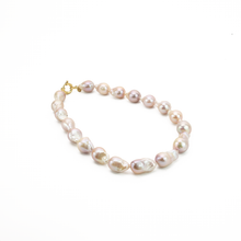 Cargar imagen en el visor de la galería, Collar Perla Barroca Rosa plata 950
