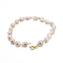 Cargar imagen en el visor de la galería, Collar Perla Barroca Rosa plata 950