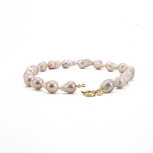 Cargar imagen en el visor de la galería, Collar Perla Barroca Rosa plata 950