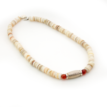 Cargar imagen en el visor de la galería, Collar Concha Cornalina plata 950