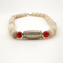 Cargar imagen en el visor de la galería, Collar Concha Cornalina plata 950