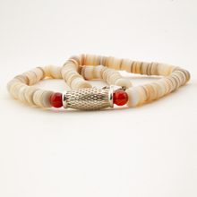 Cargar imagen en el visor de la galería, Collar Concha Cornalina plata 950