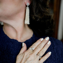 Cargar imagen en el visor de la galería, Aretes Tazol Perla Japonesa oro 14k