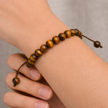 Cargar imagen en el visor de la galería, Pulsera Ojo de Tigre plata 950