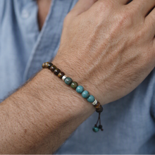 Cargar imagen en el visor de la galería, Pulsera Ojo de Tigre plata 950