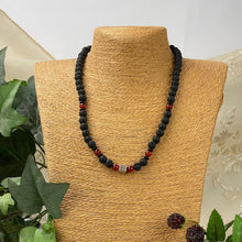 Cargar imagen en el visor de la galería, Collar Ónix Volcánica plata 950