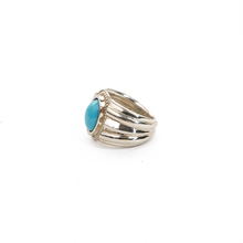Cargar imagen en el visor de la galería, Anillo Intaglio Turquesa, plata 950