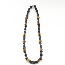Cargar imagen en el visor de la galería, Collar Ámbar Medio con Ónix