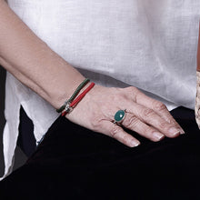 Cargar imagen en el visor de la galería, Pulsera Tejida Logo plata 950