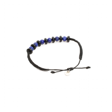 Cargar imagen en el visor de la galería, Pulsera Tejida Lapislázuli, plata 950