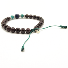 Cargar imagen en el visor de la galería, Pulsera Granate Turquesa plata 950