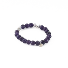 Cargar imagen en el visor de la galería, Pulsera Amatista plata 950