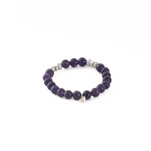 Cargar imagen en el visor de la galería, Pulsera Amatista plata 950