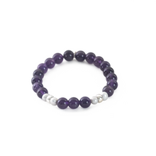 Cargar imagen en el visor de la galería, Pulsera Amatista plata 950