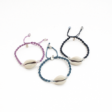 Cargar imagen en el visor de la galería, Pulsera Tejida Shell, plata 950