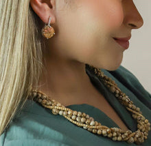 Cargar imagen en el visor de la galería, Aretes Flor Jasper plata 950