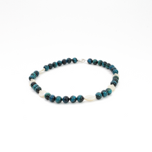 Cargar imagen en el visor de la galería, Collar Ojo de Tigre Azul, plata 950