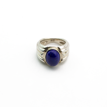 Cargar imagen en el visor de la galería, Anillo Intaglìo2 Lapislázuli Cabujòn plata 950