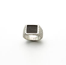 Cargar imagen en el visor de la galería, Anillo Yur Obsidiana Dorada plata 950