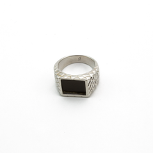 Cargar imagen en el visor de la galería, Anillo Yur Obsidiana Dorada plata 950