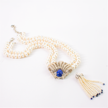 Cargar imagen en el visor de la galería, Collar Perla Dije Baker Lapislázuli plata 950
