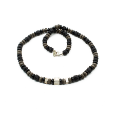 Cargar imagen en el visor de la galería, Collar Ònix Estrella plata 950