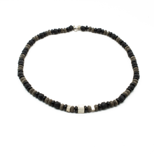 Cargar imagen en el visor de la galería, Collar Ònix Estrella plata 950