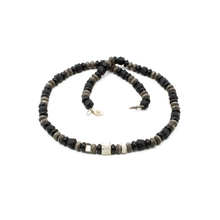 Cargar imagen en el visor de la galería, Collar Ònix Estrella plata 950