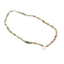 Cargar imagen en el visor de la galería, Collar Jasper Turquesa Dije Janus plata 950