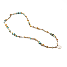Cargar imagen en el visor de la galería, Collar Jasper Turquesa Dije Janus plata 950