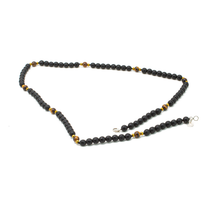 Cargar imagen en el visor de la galería, Collar Ònix Facetado Ojo De tigre plata 950