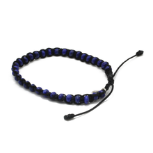 Cargar imagen en el visor de la galería, Pulsera Tejida Lapislázuli plata 950